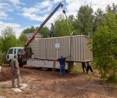 Доставка и установка ГРИНЛОС Погреб ЛКТ 4500*2000*2000 со входом через люк с тамбуром